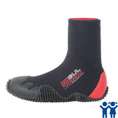 Gul Junior Bottes Électriques - 5Mm Néoprène Bottes - Noir / Rouge