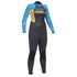 Réponse Gul Junior 5 / 3Mm Aveugles Point Steamer Combinaison 2 014 - Graphite / Cyan