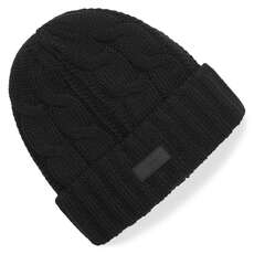 Bonnet En Tricot Torsadé Gill - Noir