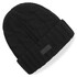Bonnet En Tricot Torsadé Gill - Noir