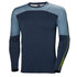 Helly Hansen Haut Crew Avec Couche De Base Hl Lifa Merino - Bleu De La Mer Du Nord