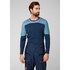 Helly Hansen Haut Crew Avec Couche De Base Hl Lifa Merino - Bleu De La Mer Du Nord