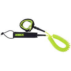 Jobe Coiled Sup Leash 10 Foot - Lime