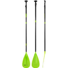 Pagaie Sup Jobe Fusion Stick 3 Pièces Carbone / Fibre De Verre - Lime
