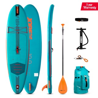 Jobe Mira 10.0 Paddle Board Gonflable Sup Package 2024 - Turquoise