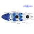 Bluewave Crest Kayak - Bleu Blanc