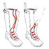 Bottes De Plate-Forme De Spinning De Lézard - Gris Foncé