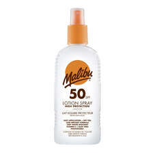 Lotion Solaire Malibu Spf50 - Résistante À L'eau - 200 Ml