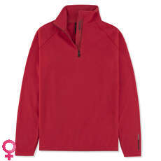Musto Womens Evolution Demi-Veste En Laine Polaire À Glissière - True Red