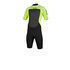 Combinaison Néoprène Flatlock Zip-Back Flat Zip 3 / 2Mm Mystic Brand - Noir / Lime