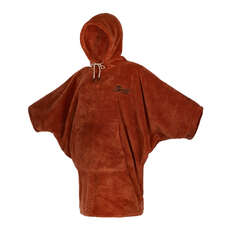 Mystic Womens Teddy Poncho / Robe À Langer - Rouge Rouille 210340