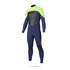 Mystic Star 5/4 Gbs Retour Zip Hiver Combinaison - Marine