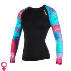 Mystic Womens Ébloui Longarm Shorty Rash Vest - Aurora Mystic Womens Ébloui Longarm Shorty Rash Vest - Aurora