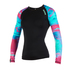 Mystic Womens Ébloui Longarm Shorty Rash Vest - Aurora