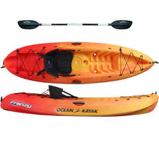 Ocean Kayak Frenzy - Sit On Top Kayak - Sunrise - Free Paddle
