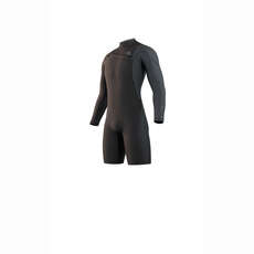 Mystic Marshall 3/2 Gbs Front-Zip Longarm Shorty Combinaison - Noir/ Gris