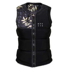 Mystic Womens Dazzled Wake Boarding Front-Zip Impact Vest - Noir