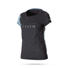 Sec Mystic Diva Femmes Uv50 Manches Courtes Rapide Top - Noir Sec Mystic Diva Femmes Uv50 Manches Courtes Rapide Top - Noir