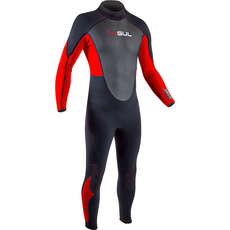 Combinaison Néoprène Gul Response 3 / 2Mm Fl - Noir / Rouge - Re1321-B7 Combinaison Néoprène Gul Response 3 / 2Mm Fl - Noir / Rouge - Re1321-B7
