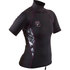 Gul Womens Swami Short Sleeve Rash Vest / Guard - Noir / Floral - Rg0330-B7