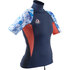 Gul Womens Swami Short Sleeve Rash Vest / Guard - Navy / Orange - Rg0330-B7