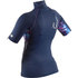 Gul Womens Swami Short Sleeve Rash Vest / Guard - Navy / Tie-Dye - Rg0330-B7