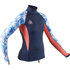 Gul Womens Swami Long Sleeve Rashvest - Navy / Orange - Rg0331-B7