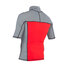 Gul Xola Manches Courtes Mens Rash Vest / Garde - Rouge / Gris Profond