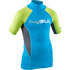 Gul Junior Short Sleeve Rashvest - Coral / Lime - Rg0341-B7
