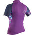 Gul Junior Girls Rashvest Manches Courtes - Violet / Tie-Dye - Rg0345-B7