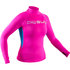 Gul Junior Girls Rash Vest / Guard - Rose / Bleu - Rg0346-B7