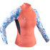 Gul Junior Girls Rash Vest / Guard - Coral / Grey - Rg0346-B7