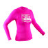Gul Junior Girls Long Sleeve Tee Fit Rashvest - Pink - Rg0374-B7