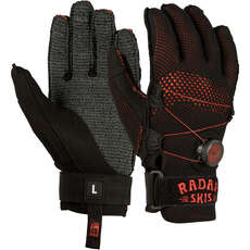 Gants De Ski Nautique Radar Airknit-K Boa Inside-Out - Noir/rouge