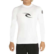 Rip Curl Corpo Uv Rash Guard À Manches Longues - Blanc Rip Curl Corpo Uv Rash Guard À Manches Longues - Blanc