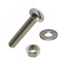 Vis / Boulons De Machine De Tête De Fente De Tête De Casserole En Acier Inoxydable De Holt A4
