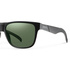 Lunettes De Soleil Smith Lowdown N - Matt Black / Green Polarized Chromapop