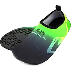 Chaussures De Plage Légères Sola Active Soles - Noir Citron Vert