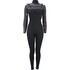 Combinaison De Plongée Sola Nova 5/4 Mm Pour Femme, Fermeture Éclair Frontale - Noir/Ardoise