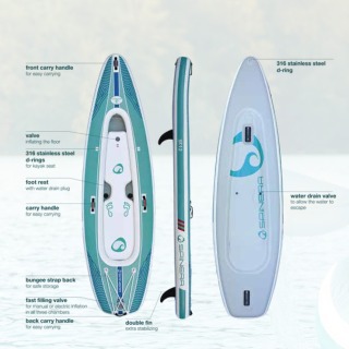 Pack Kayak/Sup Spinera 10 Pieds (3 M) 2026 - Bleu/Blanc