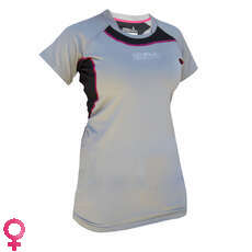 Gul Code Zero Femmes Manches Courtes T-Shirt - Gris / Noir