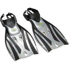 Palmes/palmes Réglables Twf Pour Enfants - Noir/argent Palmes/palmes Réglables Twf Pour Enfants - Noir/argent