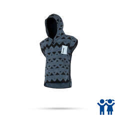 Mystic Kids Allover Poncho / Polaire / Toile À Remous - Étain Mystic Kids Allover Poncho / Polaire / Toile À Remous - Étain