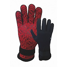 Gants De Combinaison Typhoon Diver 3Mm - Noir / Rouge - 310100