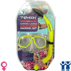 Typhoon Pro Masque Et Tuba Set - Ados / Dames - Jaune Typhoon Pro Masque Et Tuba Set - Ados / Dames - Jaune