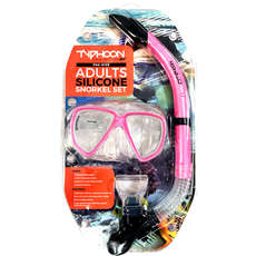 Typhoon Pro Masque Et Tuba Set - Adulte - Rose Typhoon Pro Masque Et Tuba Set - Adulte - Rose
