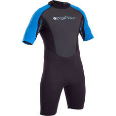 Combinaison Typhoon Swarm Mens 3Mm Backzip Shorty - Bleu 471101 Combinaison Typhoon Swarm Mens 3Mm Backzip Shorty - Bleu 471101