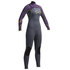 Viper Gul Femmes 5 / 3Mm Ourlets Bolt Sec Combinaison - Gris / Mulbry
