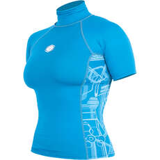 Alder Cruz Junior Rashguard À Manches Courtes - Bleu Clair Wabcrg-Lb