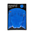 Wmfg Kiteboard Traction Pad - Pad Classique Six Pièces - Bleu / Blanc